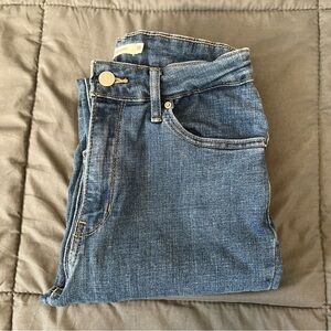 Levi's 721 Stretch High Rise Skinny Jeans Blue Medium Wash Size 28